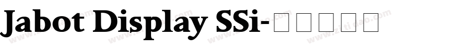 Jabot Display SSi字体转换